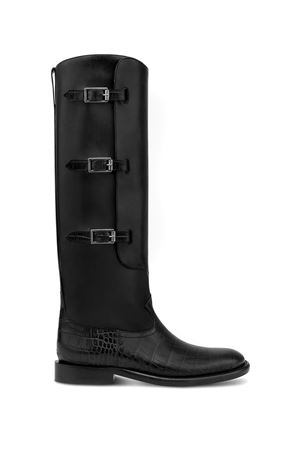 Stivali Montana in pelle di vitello nera PARIS TEXAS | PX1720XCOVTCARBONEBLACK